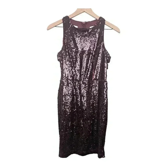 NWT Lulus Luster of Life Burgundy Sequin Backless Bodycon Dress, Small, NYE - Picture 6 of 16